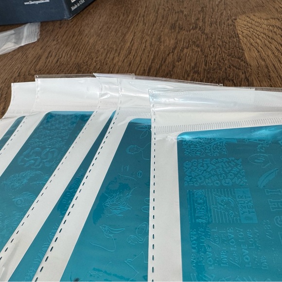 Blue Nail Art Stamping Plates Set - Picture 3 of 5